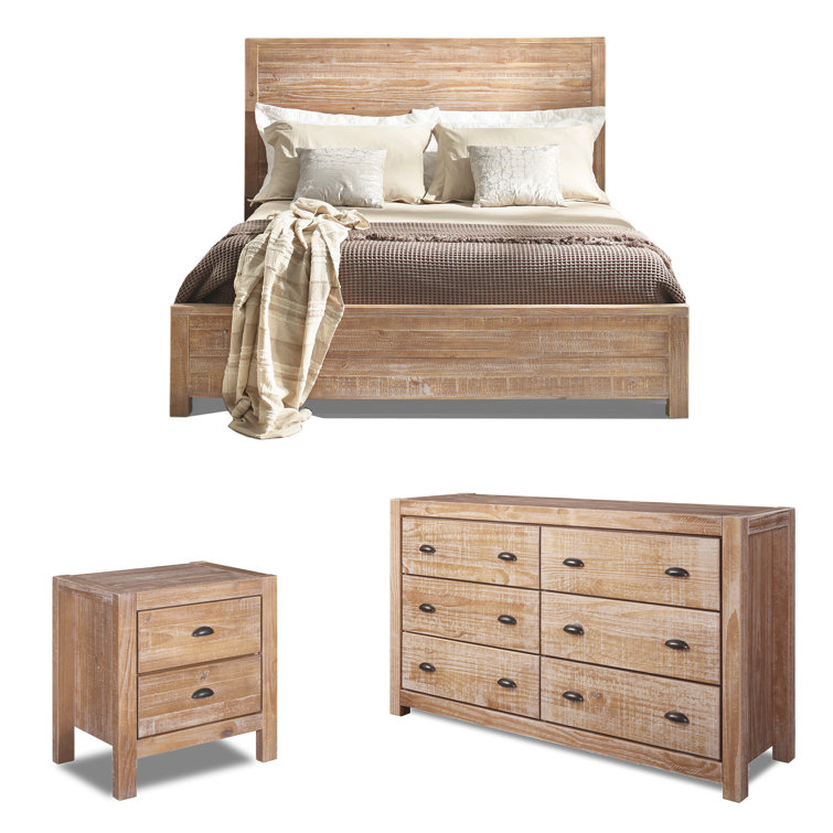 Montauk Solid Wood 4 Piece Bedroom Set